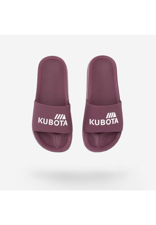 Klapki Męskie Basenowe Kubota Basic Bordowe. Kolor: czerwony, brązowy, wielokolorowy. Styl: sportowy