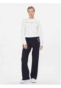 TOMMY HILFIGER - Tommy Hilfiger Bluza Logo WW0WW39791 Biały Regular Fit. Kolor: biały. Materiał: bawełna, syntetyk #5