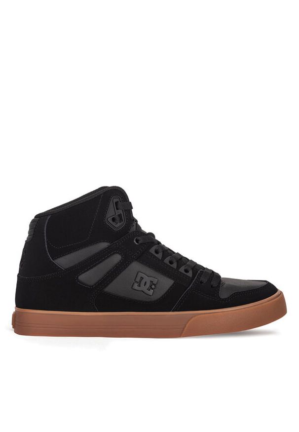 DC Shoes Sneakersy PURE HIGH-TOP WC ADYS400043-BGM Czarny. Kolor: czarny. Materiał: skóra