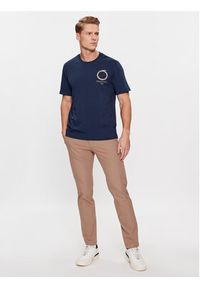 Trussardi Jeans - Trussardi T-Shirt 52T00771 Granatowy Regular Fit. Kolor: niebieski. Materiał: bawełna #2