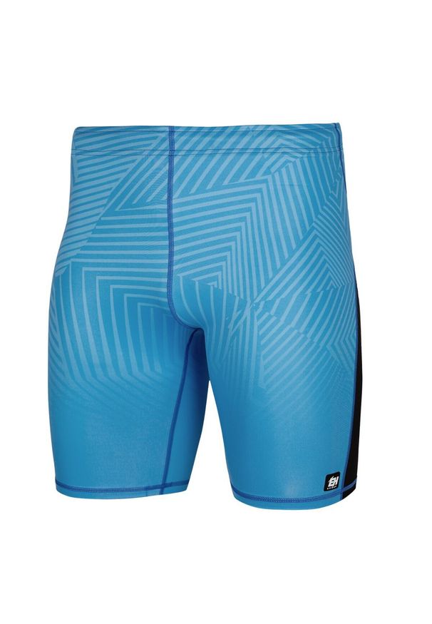 Legginsy krótkie do biegania męskie EXTREME HOBBY 1/3 CALEIDOSCOPE. Kolor: niebieski. Materiał: poliester, elastan. Sport: kolarstwo, bieganie
