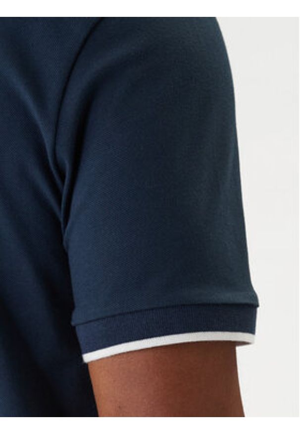 BOSS Polo Passertip 50507699 Granatowy Slim Fit. Typ kołnierza: polo. Kolor: niebieski. Materiał: bawełna