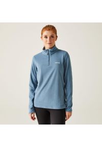 Regatta - Polar turystyczny damski z suwakiem Sweethart. Kolor: niebieski, szary, wielokolorowy. Materiał: polar. Sport: turystyka piesza #1