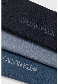 Calvin Klein Skarpetki (3-pack) kolor niebieski. Kolor: niebieski