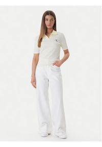 Calvin Klein Jeans Polo LV047F835G Kolorowy Slim Fit. Typ kołnierza: polo. Materiał: bawełna. Wzór: kolorowy #5