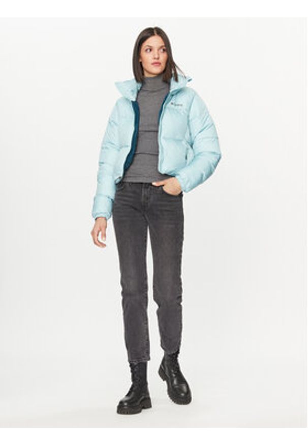 columbia - Columbia Kurtka zimowa Puffect™ Cropped Jacket Zielony Regular Fit. Kolor: zielony. Materiał: syntetyk. Sezon: zima