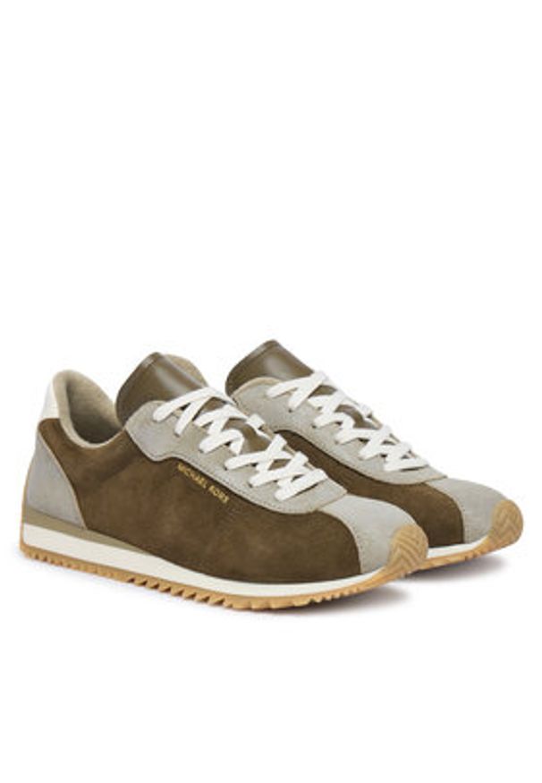 MICHAEL Michael Kors Sneakersy Rhodes 43T6RHFS1S Khaki. Kolor: brązowy. Materiał: skóra