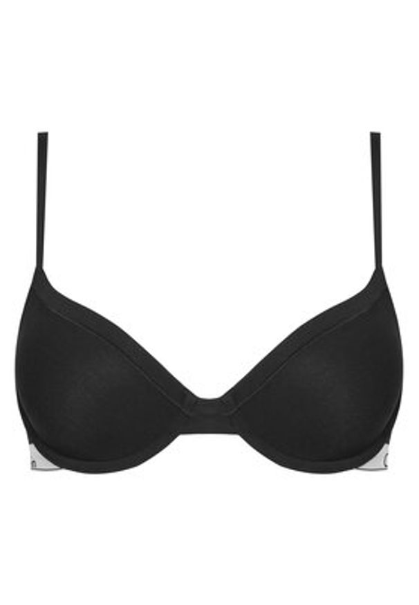 Calvin Klein Underwear Biustonosz z fiszbiną 000F3784E Czarny. Kolor: czarny. Materiał: bawełna