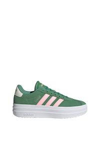 Adidas - Buty VL Court Bold. Kolor: zielony, biały, różowy, wielokolorowy. Obcas: na platformie