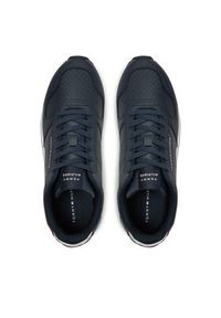 TOMMY HILFIGER - Tommy Hilfiger Sneakersy New Runner Eva Mix Lth Flag FM0FM05453 Granatowy. Kolor: niebieski. Materiał: skóra #3