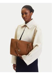 MICHAEL Michael Kors Torebka Quinn 30T5GQNT2L Brązowy. Kolor: brązowy. Materiał: skórzane