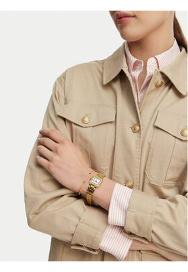 U.S. Polo Assn. Zestaw zegarek i bransoletka Sophie USP6407TW Złoty. Kolor: złoty