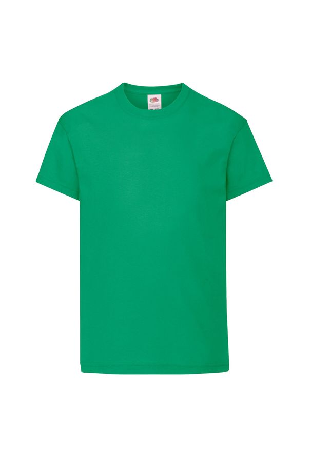 FRUIT OF THE LOOM - Oryginalna Koszulka Dla Dzieci. Kolor: zielony