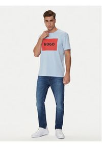 Hugo T-Shirt Dulive222 50467952 Niebieski Regular Fit. Kolor: niebieski. Materiał: bawełna #5