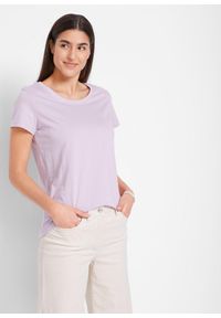 bonprix - Bluzka z okrągłym dekoltem (5 szt.). Kolor: różowy. Materiał: jersey. Długość rękawa: krótki rękaw. Długość: krótkie #1