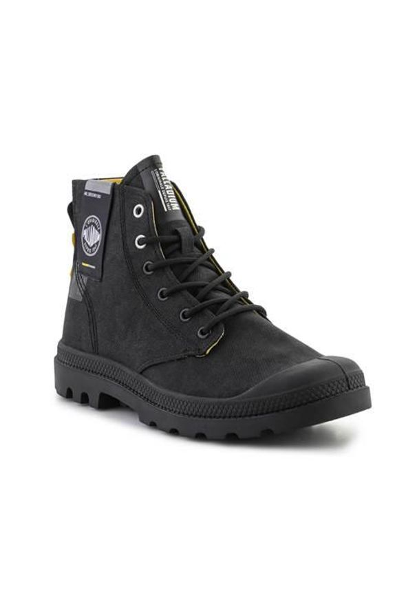 Buty do chodzenia unisex Palladium Pampa Surplus Black. Zapięcie: sznurówki. Kolor: czarny. Materiał: tkanina. Szerokość cholewki: normalna. Sport: turystyka piesza