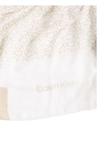 Calvin Klein Chusta K60K612706 Beżowy. Kolor: beżowy. Materiał: materiał