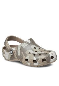 Crocs Klapki Classic Printed Camo Clog 206454 Beżowy. Kolor: beżowy #3