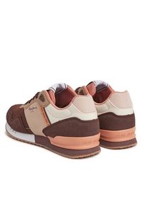 Pepe Jeans Sneakersy PLS31529 Brązowy. Kolor: brązowy. Materiał: materiał #6