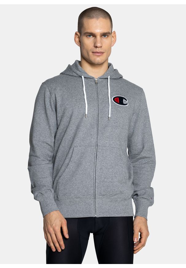 Bluza Champion Rochester 1919 Zip-Up Hoodie (214185-EM525). Kolor: szary. Materiał: materiał. Styl: elegancki, sportowy