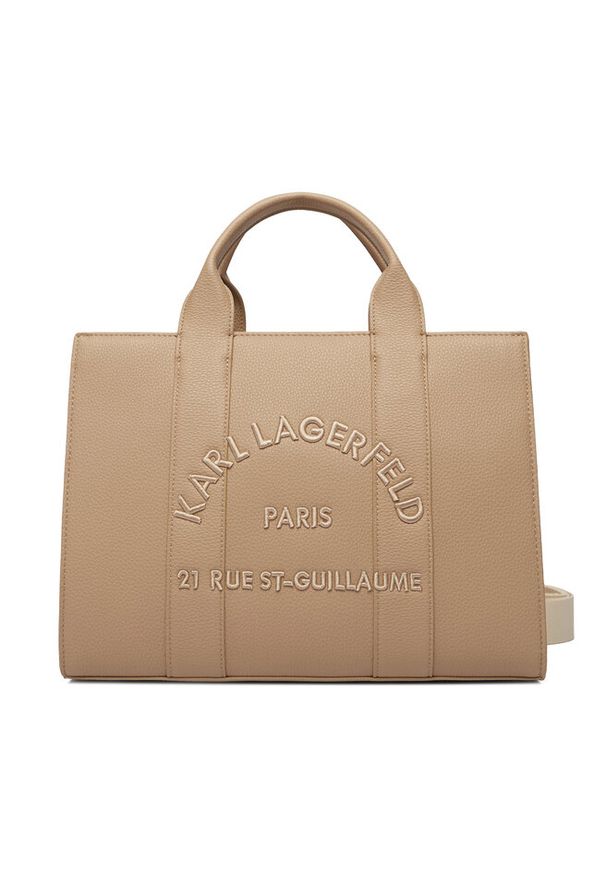 Karl Lagerfeld - Torebka KARL LAGERFELD. Kolor: brązowy