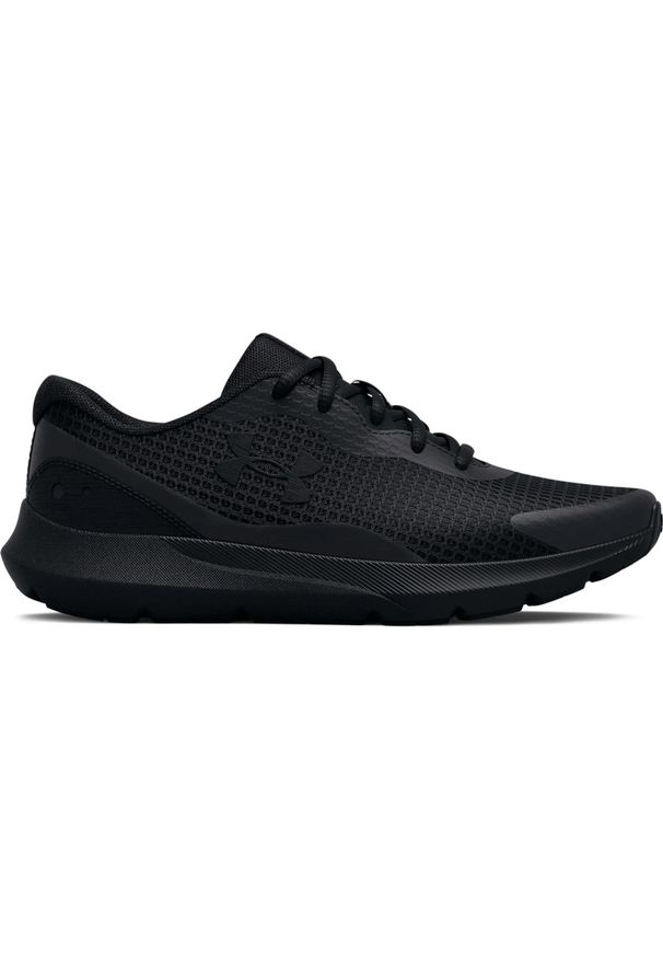 Buty do biegania damskie Under Armour Surge 3 W. Kolor: czarny. Materiał: materiał, syntetyk. Szerokość cholewki: normalna. Sport: bieganie