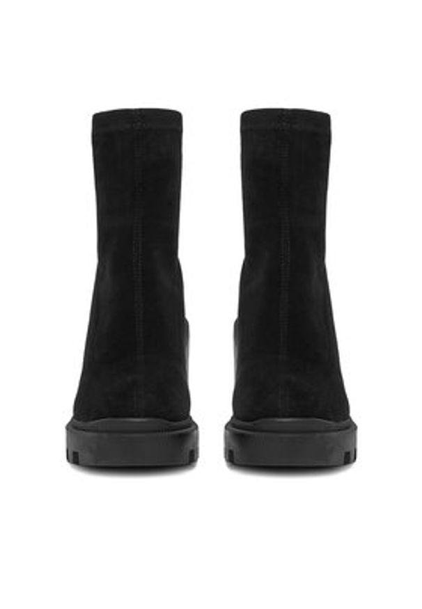 DeeZee Botki ZB362-2 Czarny. Kolor: czarny. Materiał: materiał