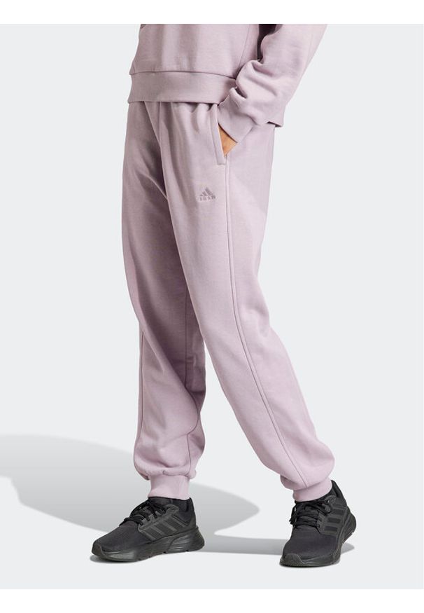 Adidas - adidas Spodnie dresowe ALL SZN IW1283 Fioletowy Loose Fit. Kolor: fioletowy. Materiał: syntetyk