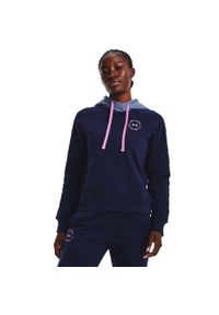 Bluza damska Under Armour Rival Fleece CB Hoodie. Kolor: niebieski