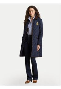 Lauren Ralph Lauren - LAUREN RALPH LAUREN Kurtka przejściowa Crested 3/4 Quilt 297P18059004 Granatowy Regular Fit. Kolor: niebieski. Materiał: syntetyk #6