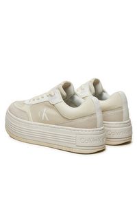 Calvin Klein Jeans Sneakersy YW0YW01638 Beżowy. Kolor: beżowy. Materiał: materiał #4