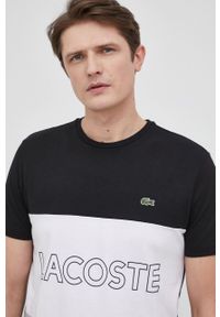 Lacoste T-shirt bawełniany z nadrukiem. Okazja: na co dzień. Materiał: bawełna. Wzór: nadruk. Styl: casual