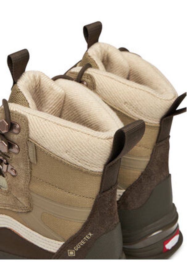 Vans Trapery MTE Snow-Kicker Gore-Tex VN000D28EMF1 Khaki. Kolor: brązowy. Materiał: skóra, zamsz