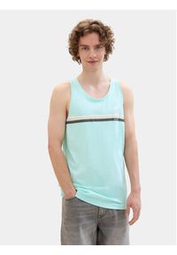 Tom Tailor Denim Tank top 1042073 Niebieski Regular Fit. Kolor: niebieski. Materiał: bawełna