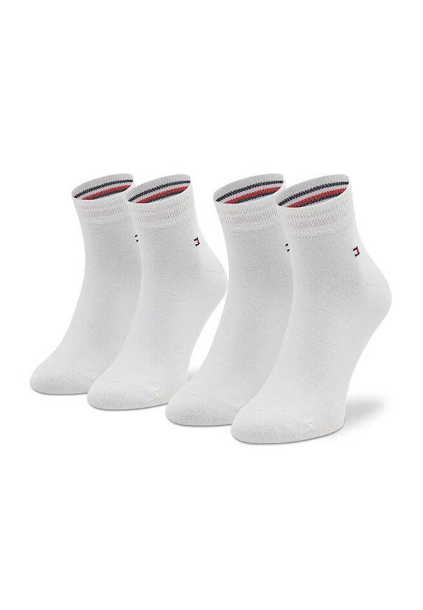 TOMMY HILFIGER - Skarpety krótkie Tommy Hilfiger. Kolor: biały