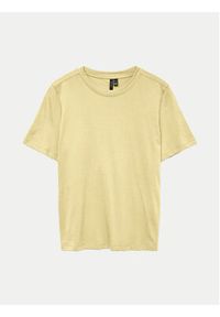 Vero Moda T-Shirt Paulina 10316991 Żółty Regular Fit. Kolor: żółty. Materiał: bawełna #6