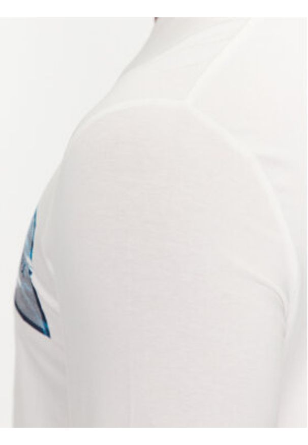 s.Oliver Longsleeve 2135693 Biały Regular Fit. Kolor: biały. Materiał: bawełna. Długość rękawa: długi rękaw