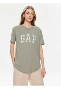 GAP - Gap T-Shirt 875093-00 Zielony Relaxed Fit. Kolor: zielony. Materiał: bawełna