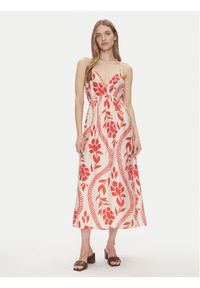 only - ONLY Sukienka letnia Catja 15347529 Czerwony Regular Fit. Kolor: czerwony. Sezon: lato