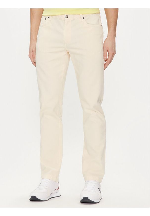 TOMMY HILFIGER - Tommy Hilfiger Jeansy Denton MW0MW33908 Écru Straight Leg