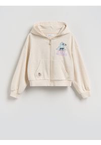 Reserved - Bluza Lilo i Stitch - beżowy. Kolor: beżowy. Materiał: bawełna #1