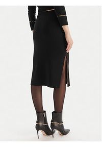 SIMONA CORSELLINI - Simona Corsellini Spódnica ołówkowa A25CPGOE0101 Czarny Slim Fit. Kolor: czarny. Materiał: wiskoza