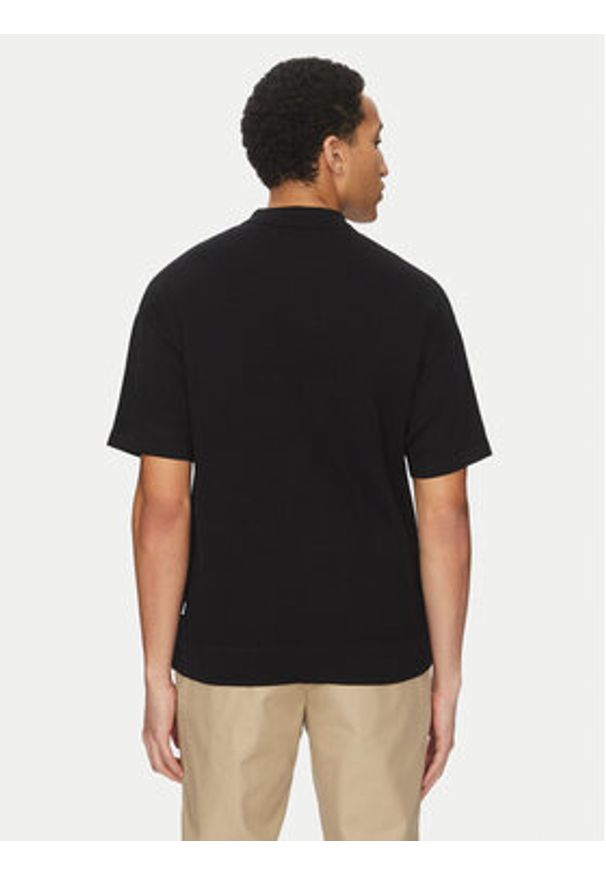 Jack & Jones - Jack&Jones Polo Troy 12269617 Czarny Relaxed Fit. Typ kołnierza: polo. Kolor: czarny. Materiał: bawełna