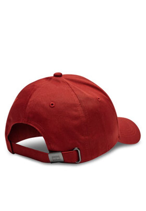 TOMMY HILFIGER - Tommy Hilfiger Czapka z daszkiem Foundation Cotton 6 Panel Cap AM0AM12532 Czerwony. Kolor: czerwony. Materiał: bawełna, materiał