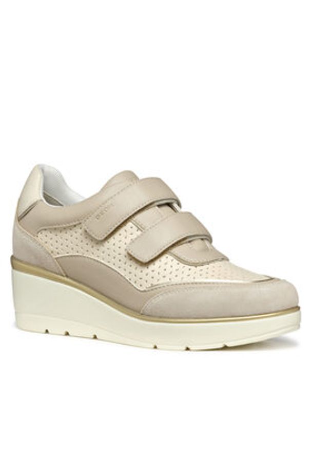 Geox Sneakersy D Ilde D55RAA 05422 C1SH6 Beżowy. Kolor: beżowy. Materiał: skóra