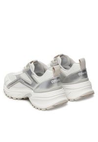 Calvin Klein Sneakersy Hike Run Ckstripe Mesh Met HW0HW03140 Biały. Kolor: biały. Materiał: skóra. Sport: bieganie #5