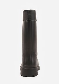 Renee - Czarne Kalosze ze Ściągaczami przy Cholewce Bastotus. Okazja: na co dzień. Kolor: czarny. Szerokość cholewki: normalna. Styl: casual #9