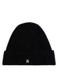 TOMMY HILFIGER - Tommy Hilfiger Czapka Th Cashmere AW0AW17772 Czarny. Kolor: czarny. Materiał: kaszmir, materiał