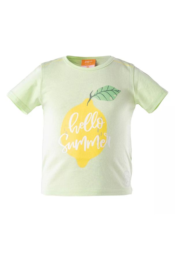 BEJO - T-shirt Dziecięca Cytrynowa Hello Summer. Kolor: zielony