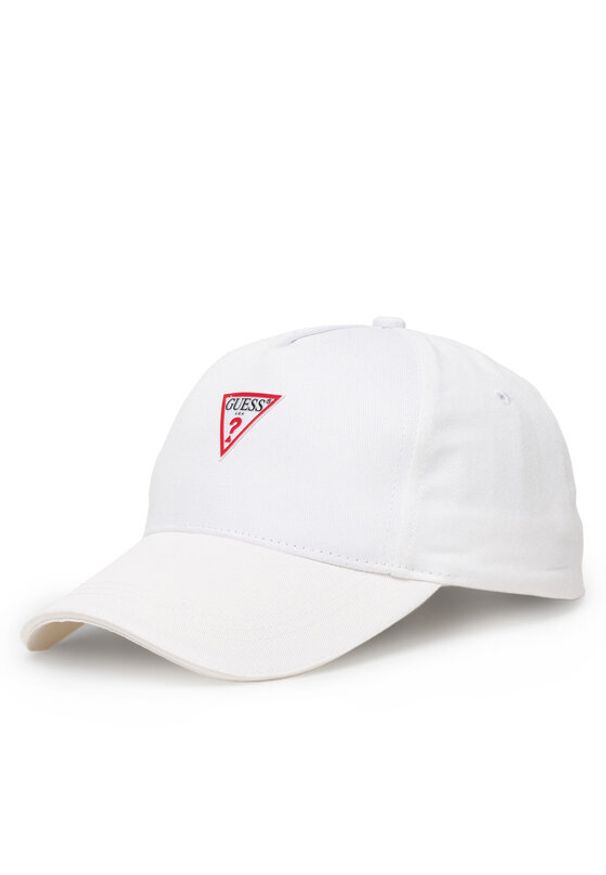 Guess Czapka z daszkiem M3YZ22 WBN60 Biały. Kolor: biały. Materiał: bawełna